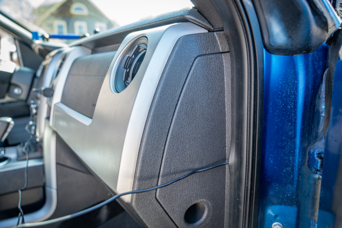 wiring behind door of vehicle