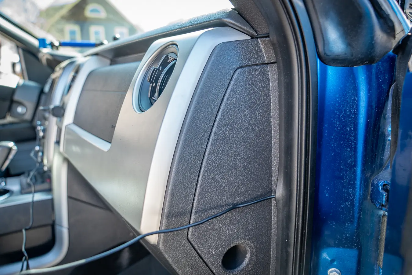 wiring behind door of vehicle 