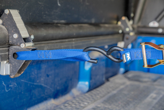 S-hook attached to a soft loop