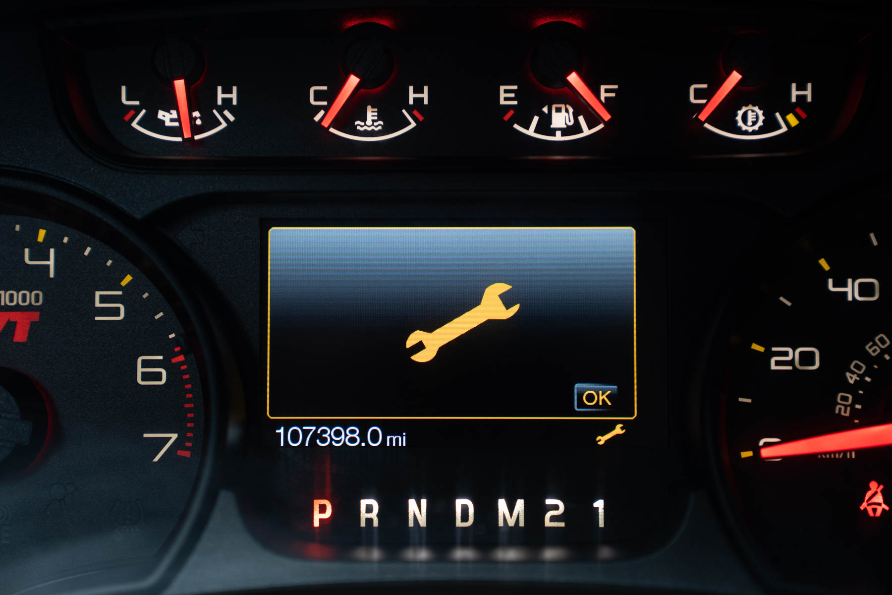 screen display for OBD2 scanner