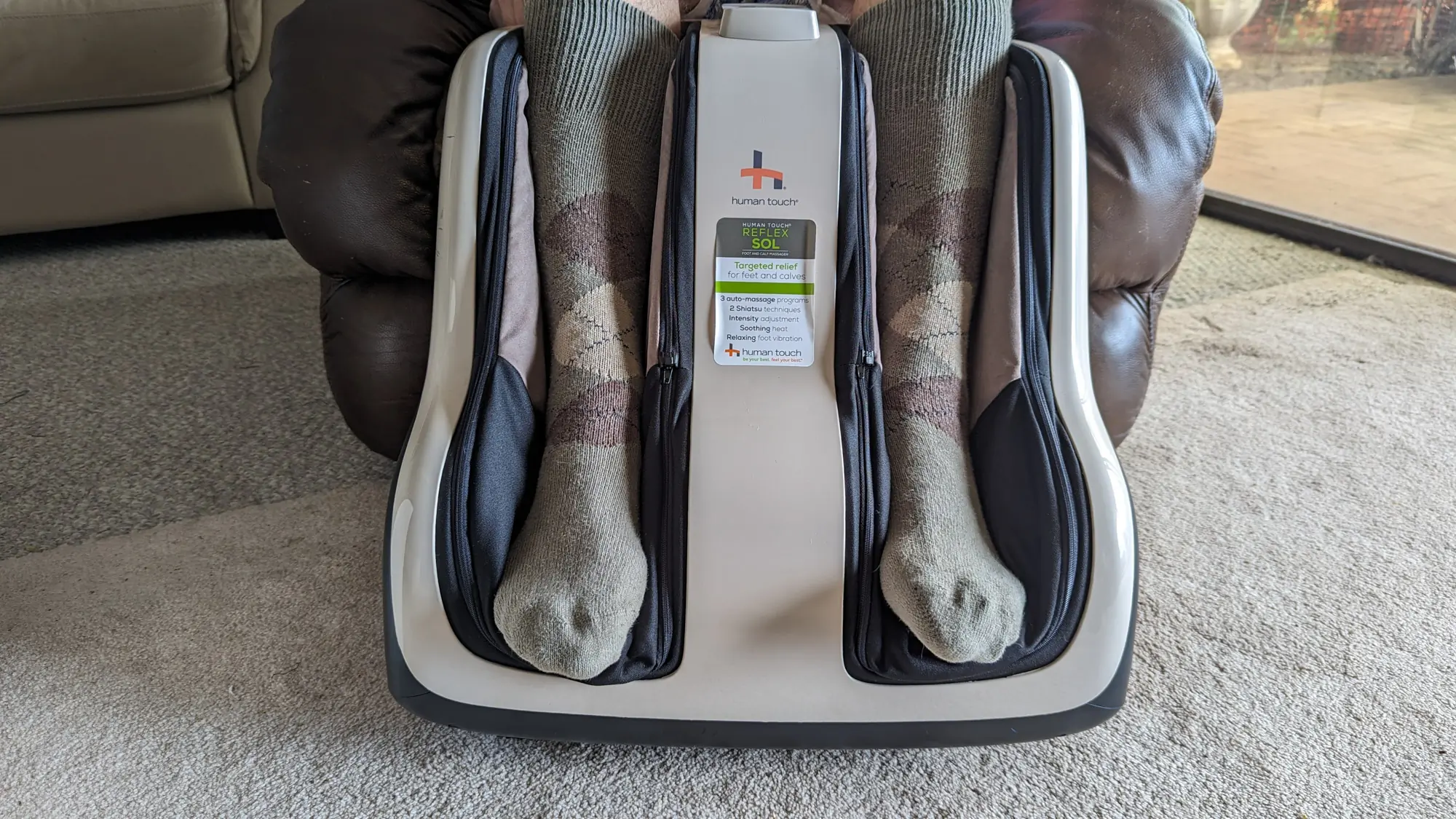 Gear Junkie - Best Foot Massagers - Humantouch Reflex SOL feet with socks