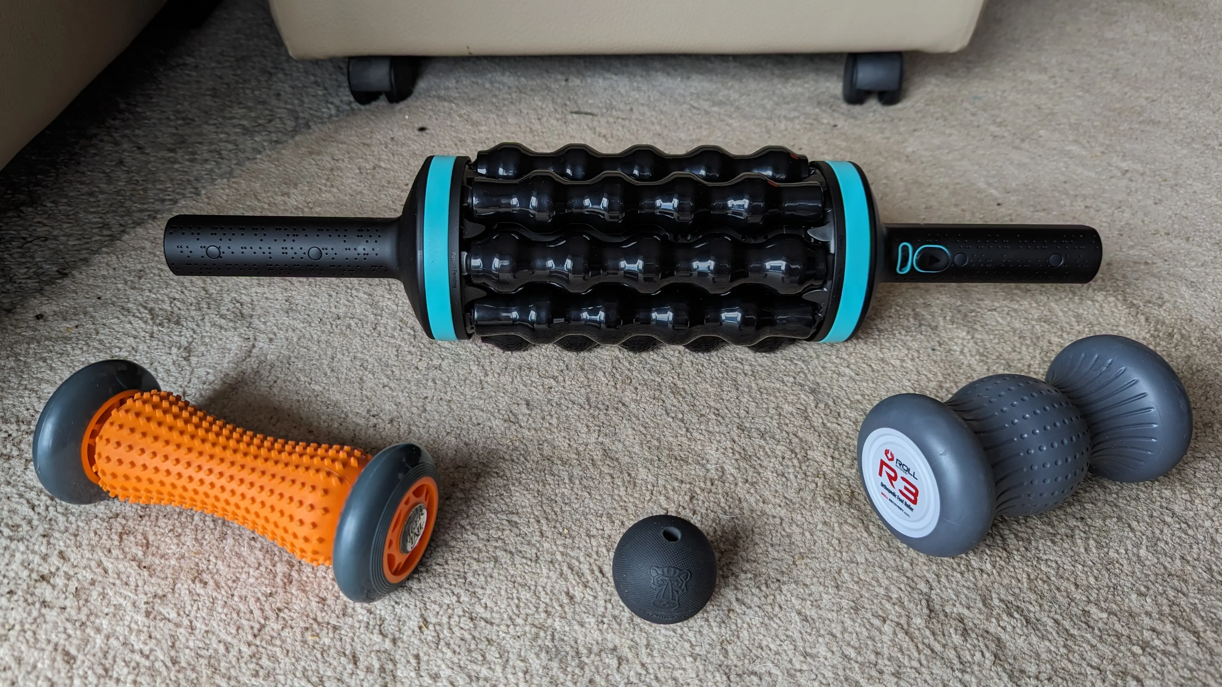 Gear Junkie - Best Foot Massagers - Group of rolling foot massagers