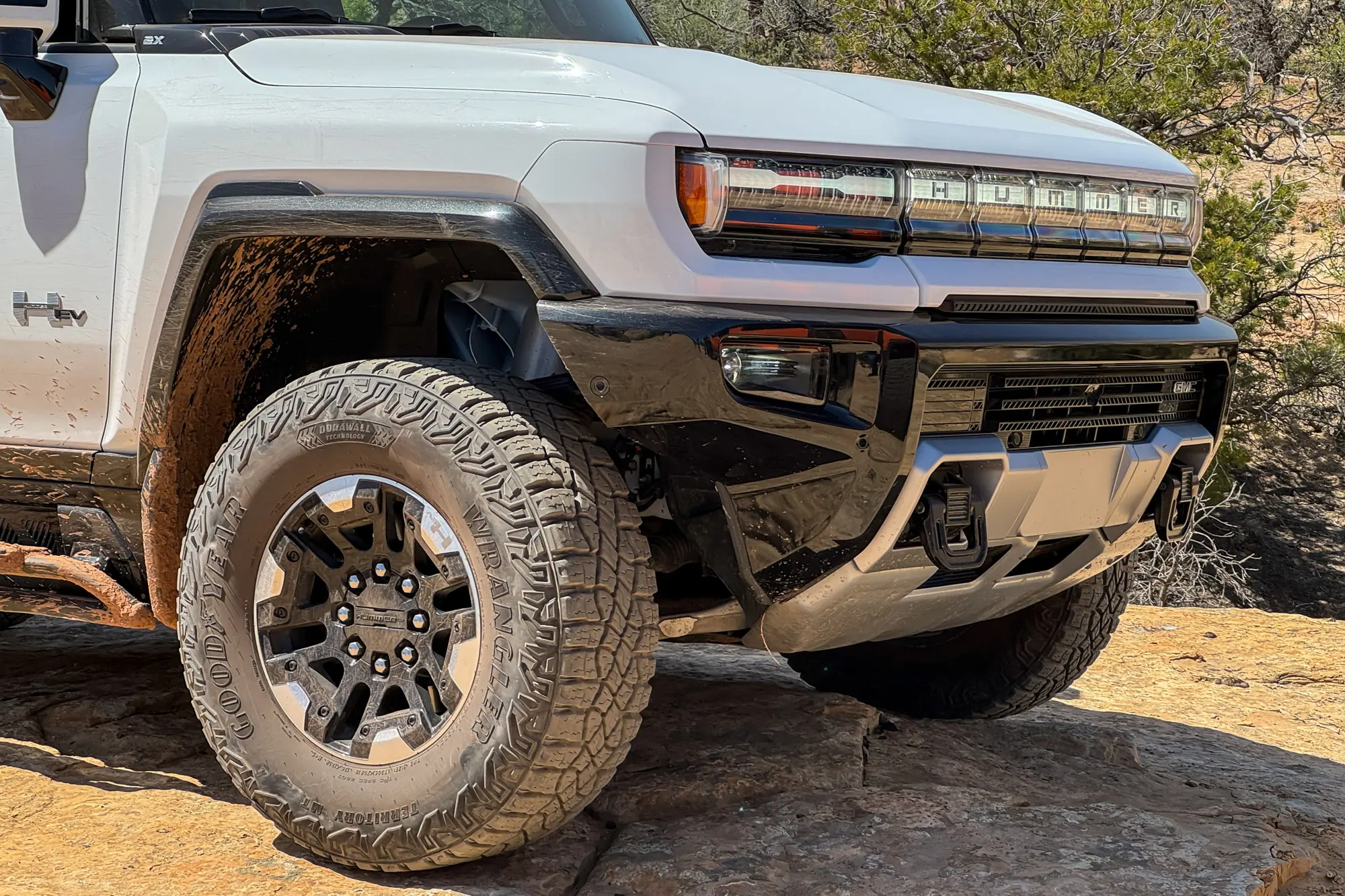 2024 GMC Hummer EV SUV off-road in Moab