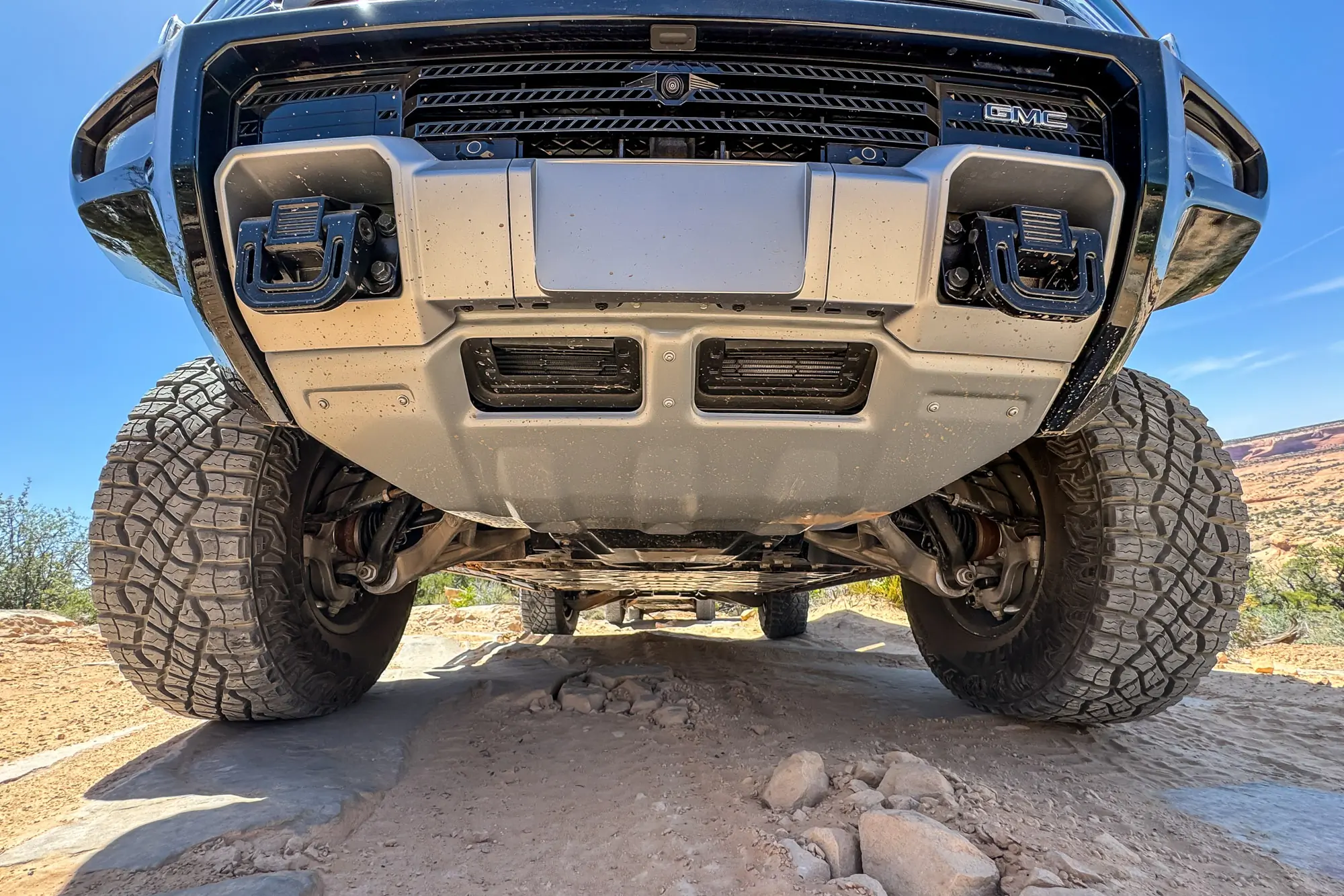 2024 GMC Hummer EV SUV off-road in Moab