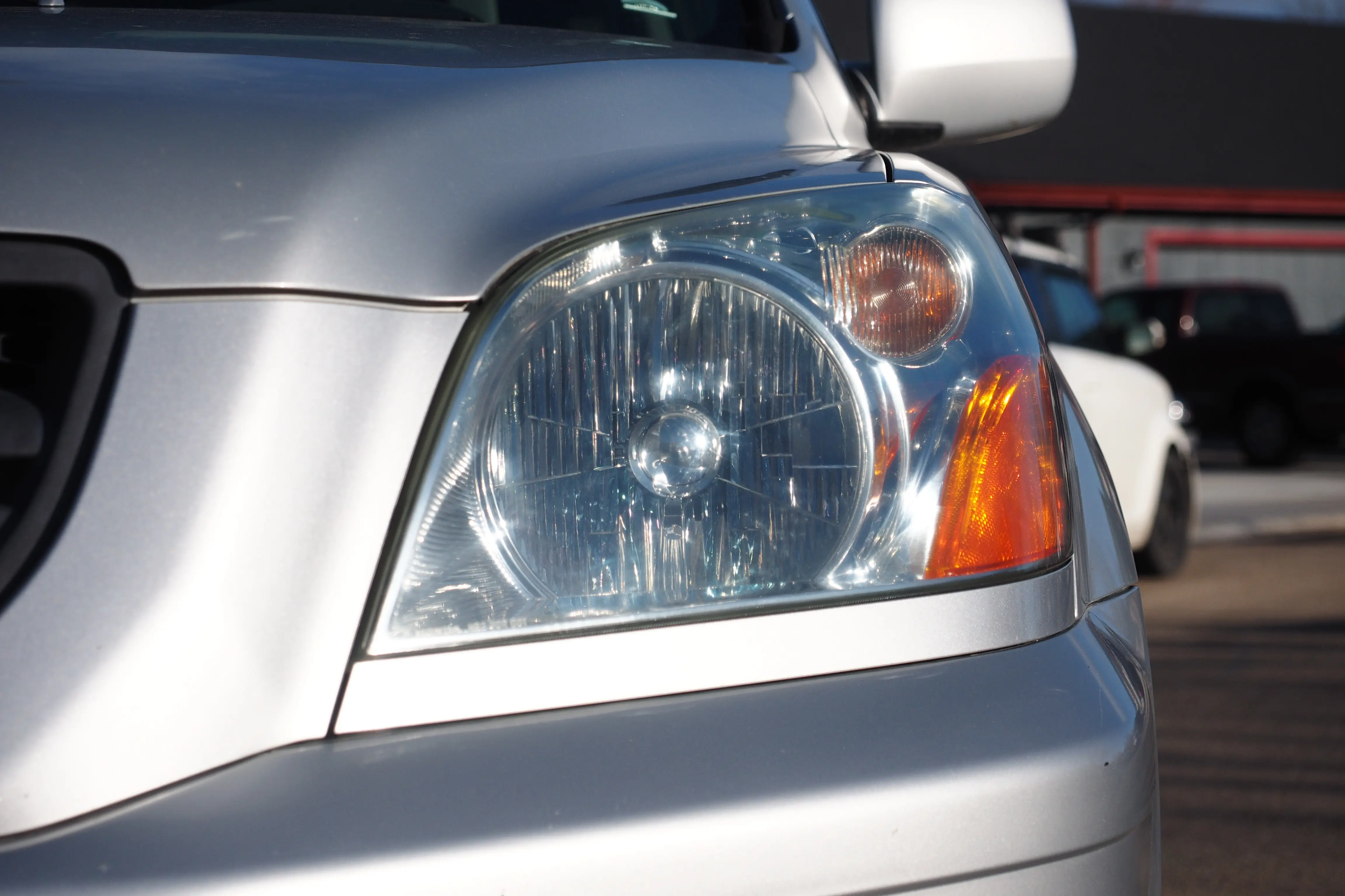 cleaned headlight lens