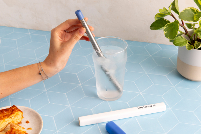 lifestraw sip on table