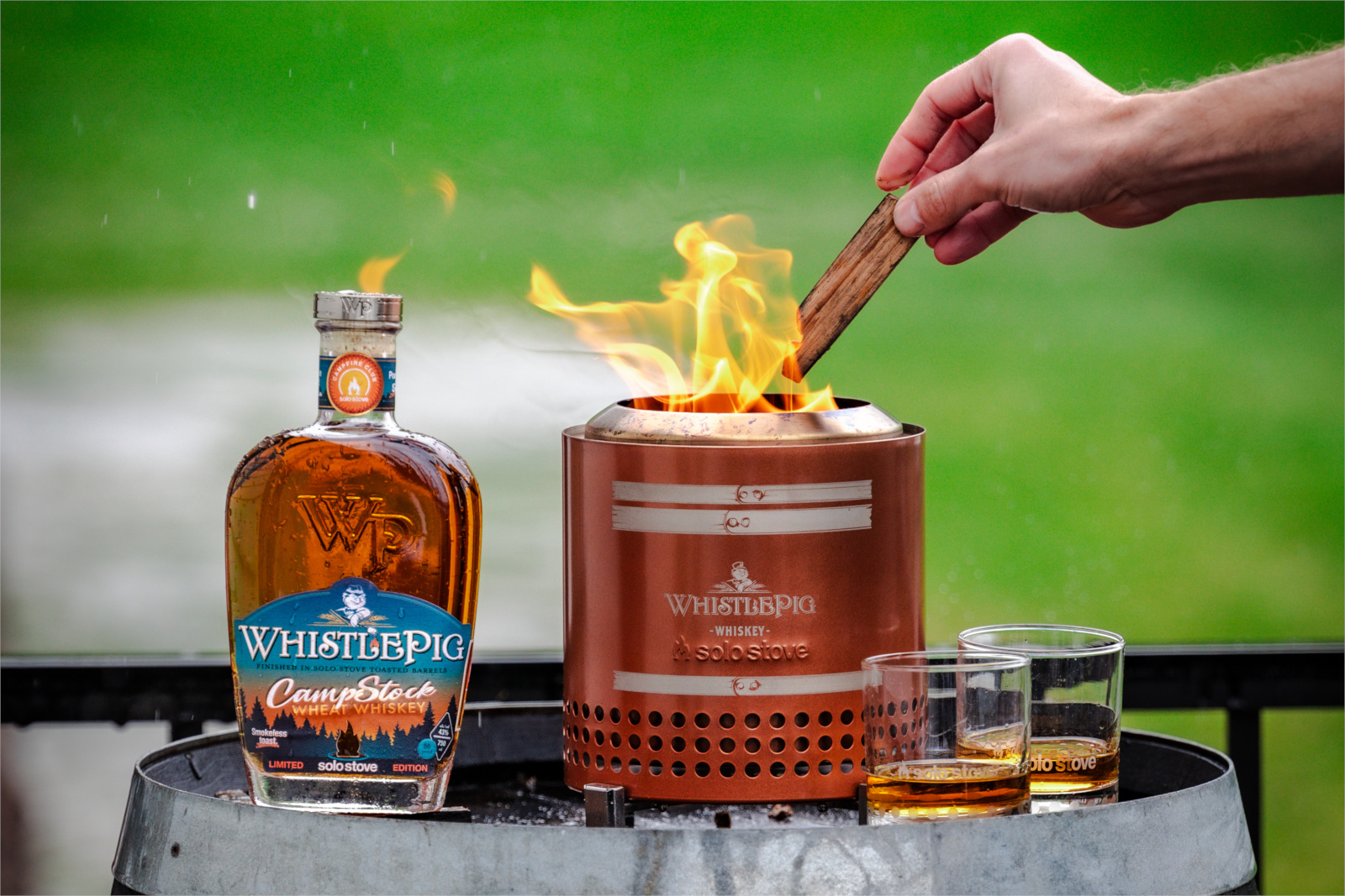 Solo Stove x WhistlePig Whiskey CampStock