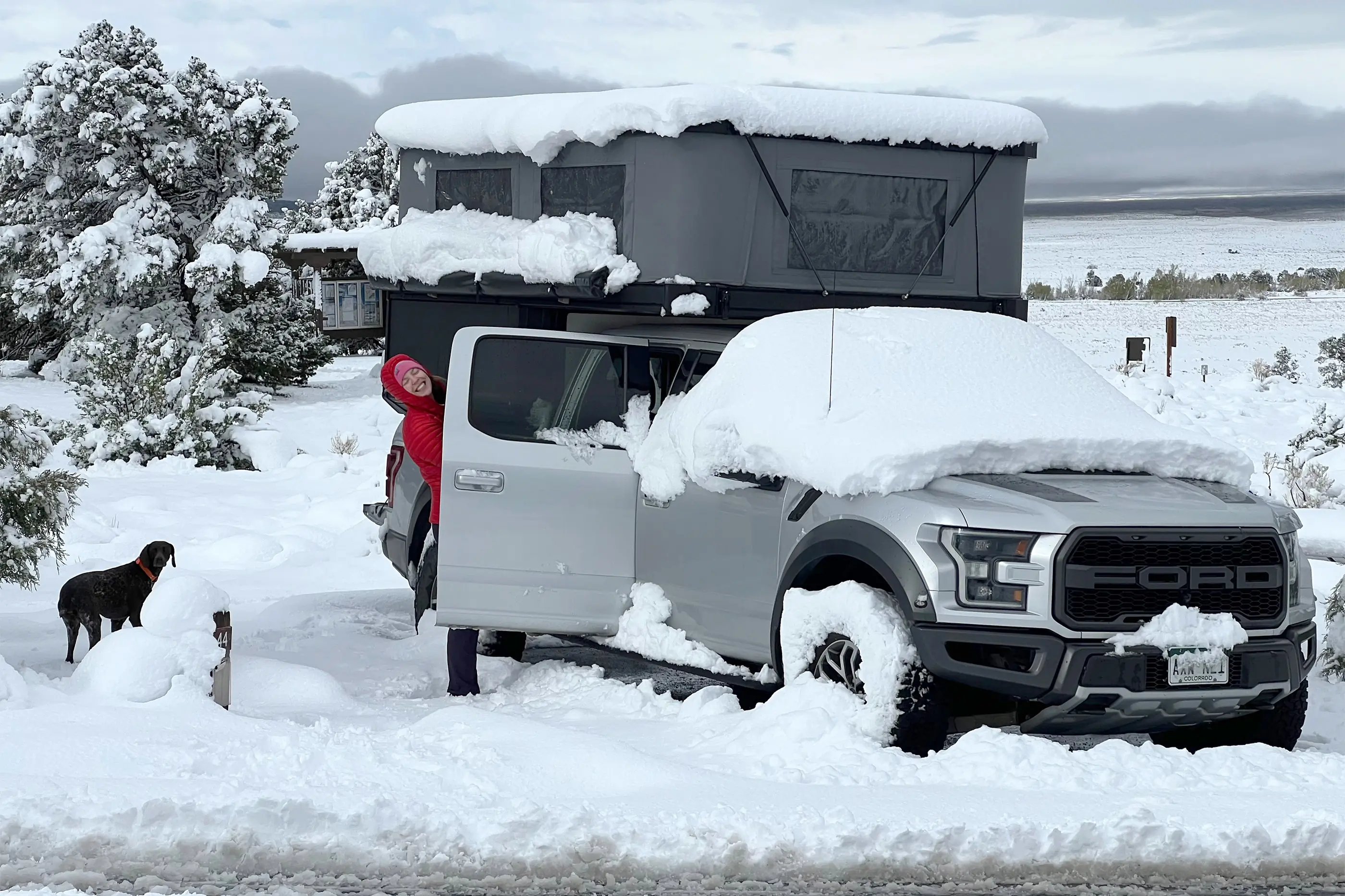 TUNE M1 Camper in snow