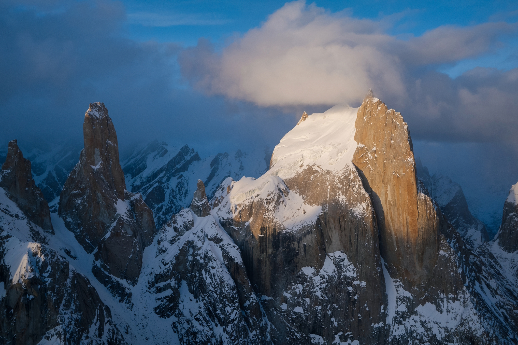 First descent Great Trango Tower, Christina Lustenberger, Jim Morrison, Chantel Astorga