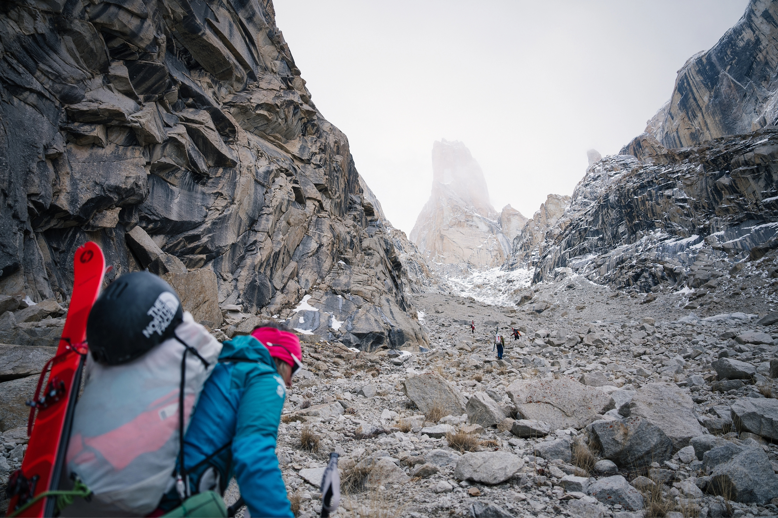 First descent Great Trango Tower, Christina Lustenberger, Jim Morrison, Chantel Astorga