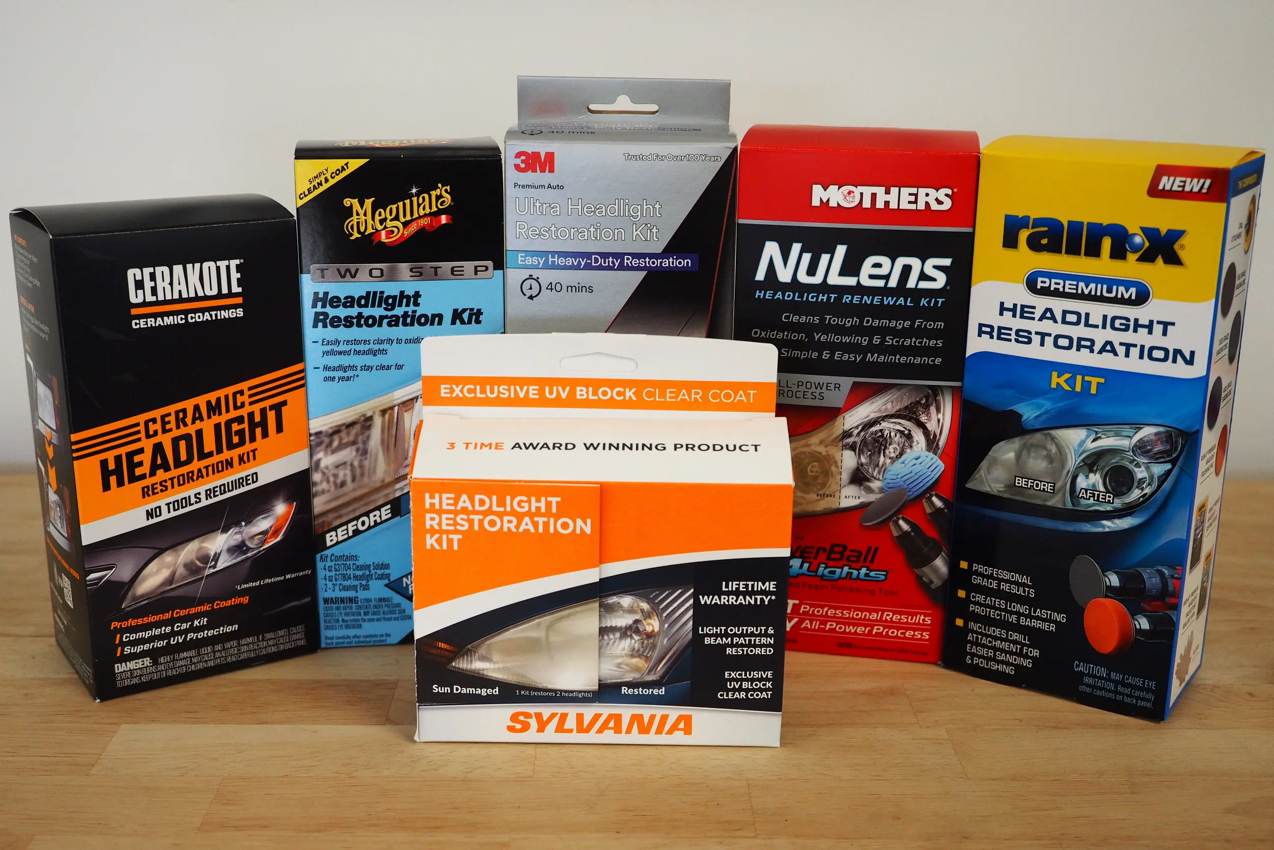 various headlight restoration kits