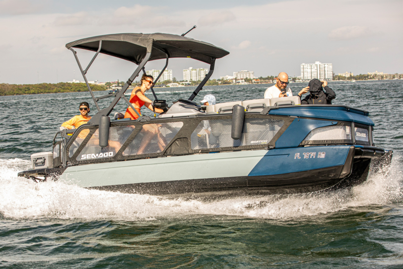 Full Throttle Fun for First-Time Captains: Jet-Propelled Sea-Doo ‘Switch’ Pontoon Review