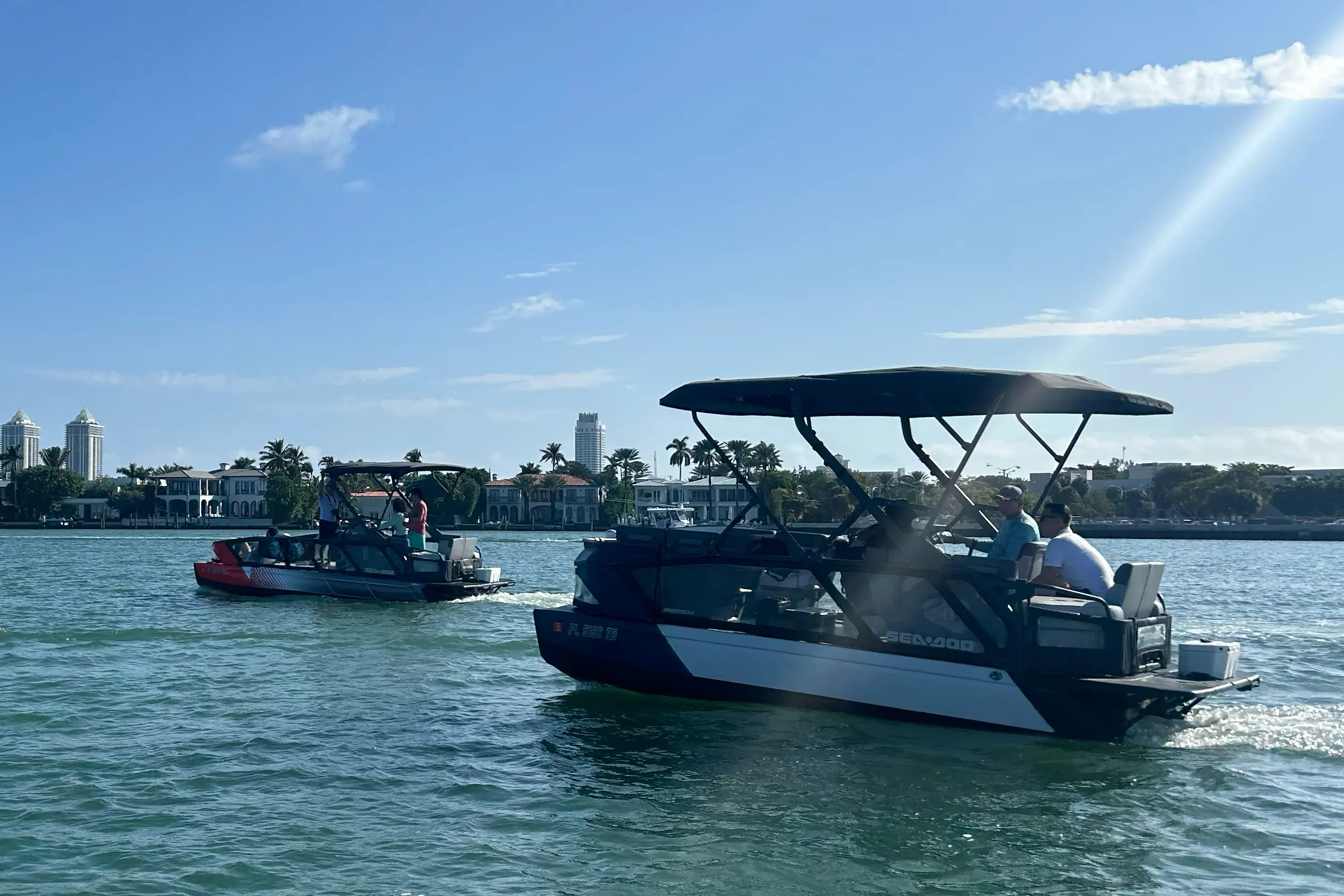 sea doo switch pontoons on water