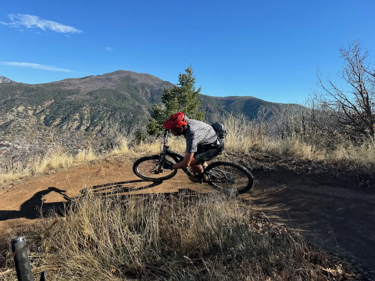 testing hip pack on trail