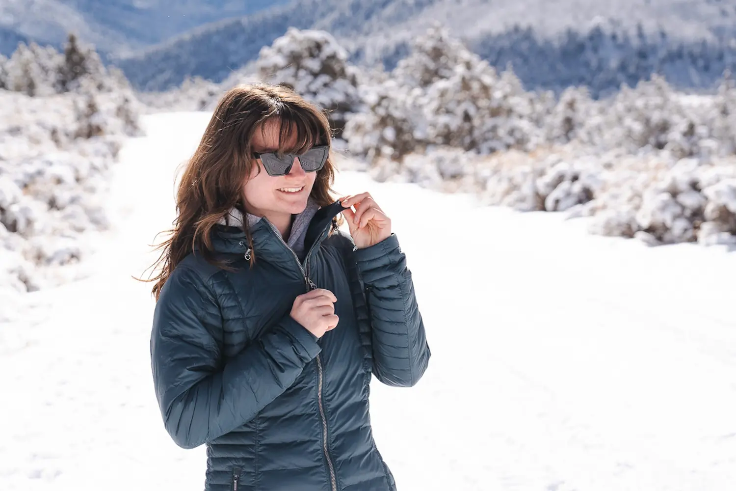 Testing out the KUHL Spyfire on a bluebird morning in Colorado;