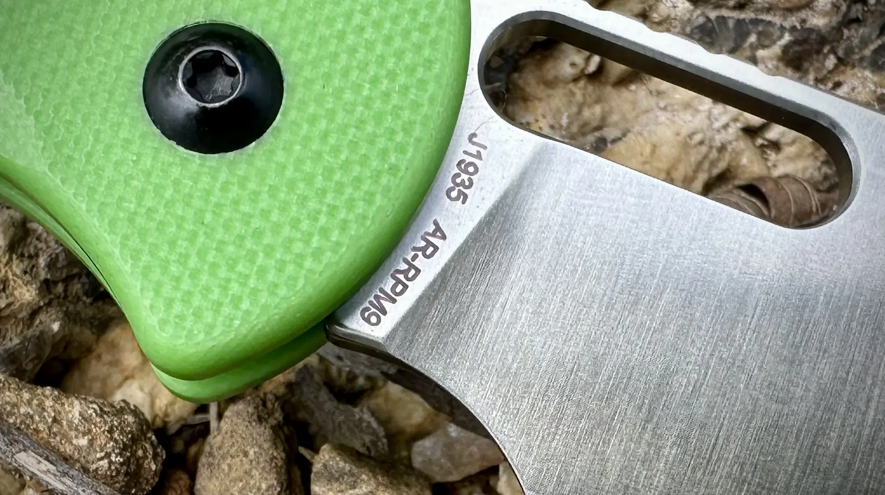 AR-RPM9 steel sign on cjrb hectare knife