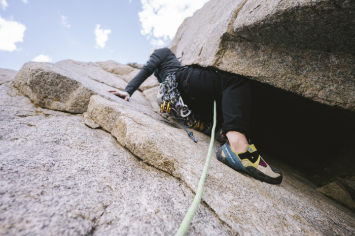 La Sportiva Skwama Climbing Shoe in testing