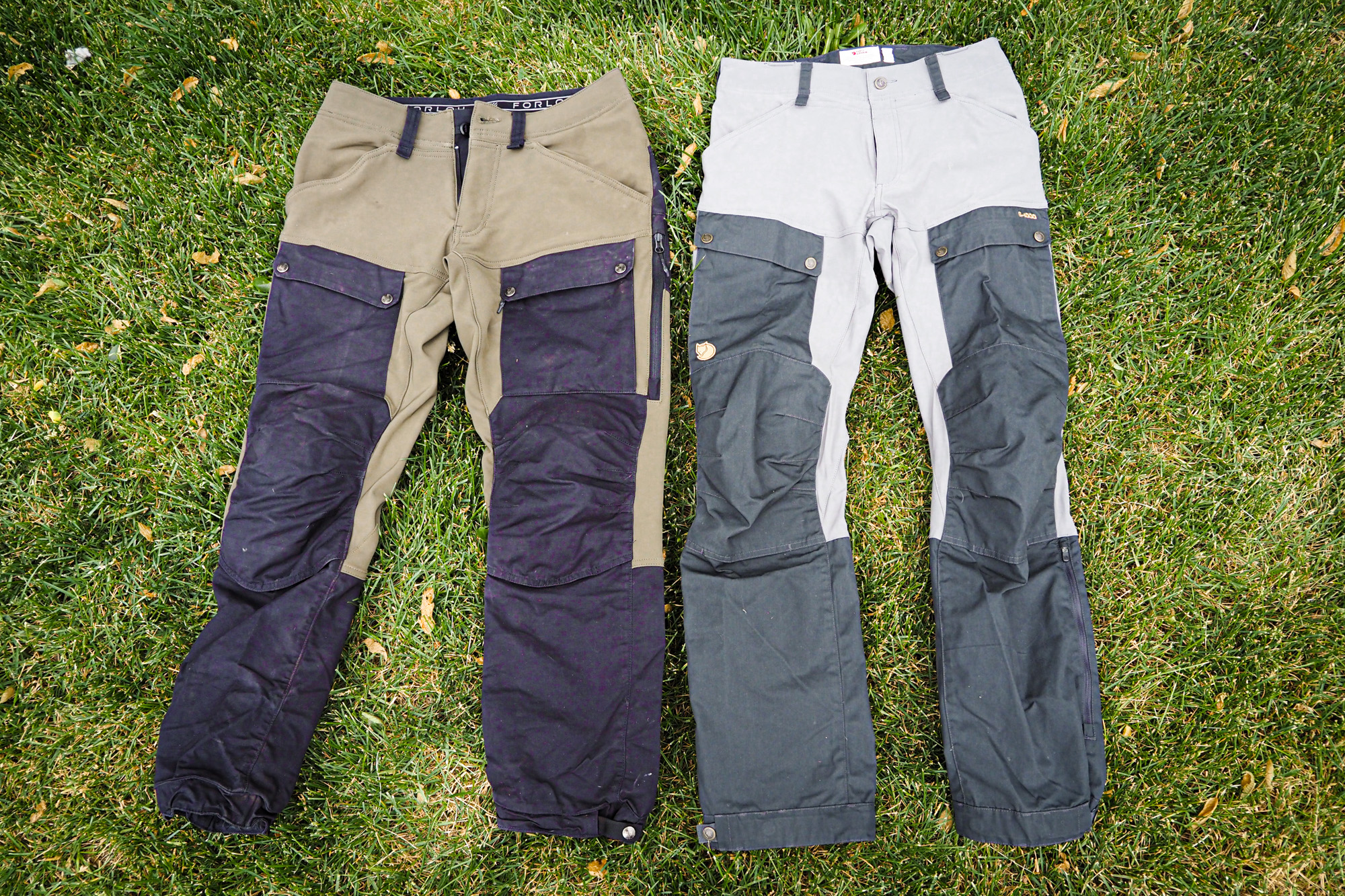 Forloh BTM Pro hunting pants next to Fjallraven Keb