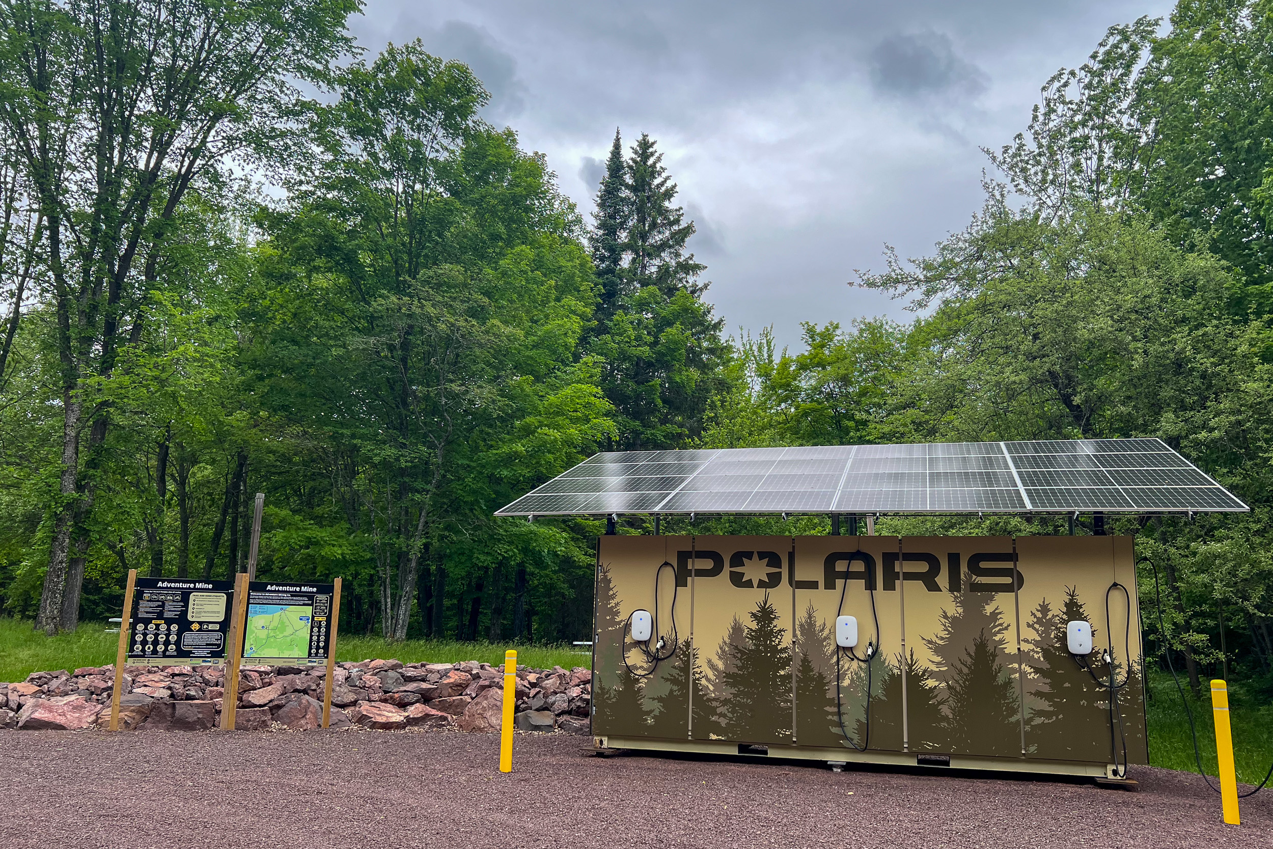 Polaris off-road EV charging station