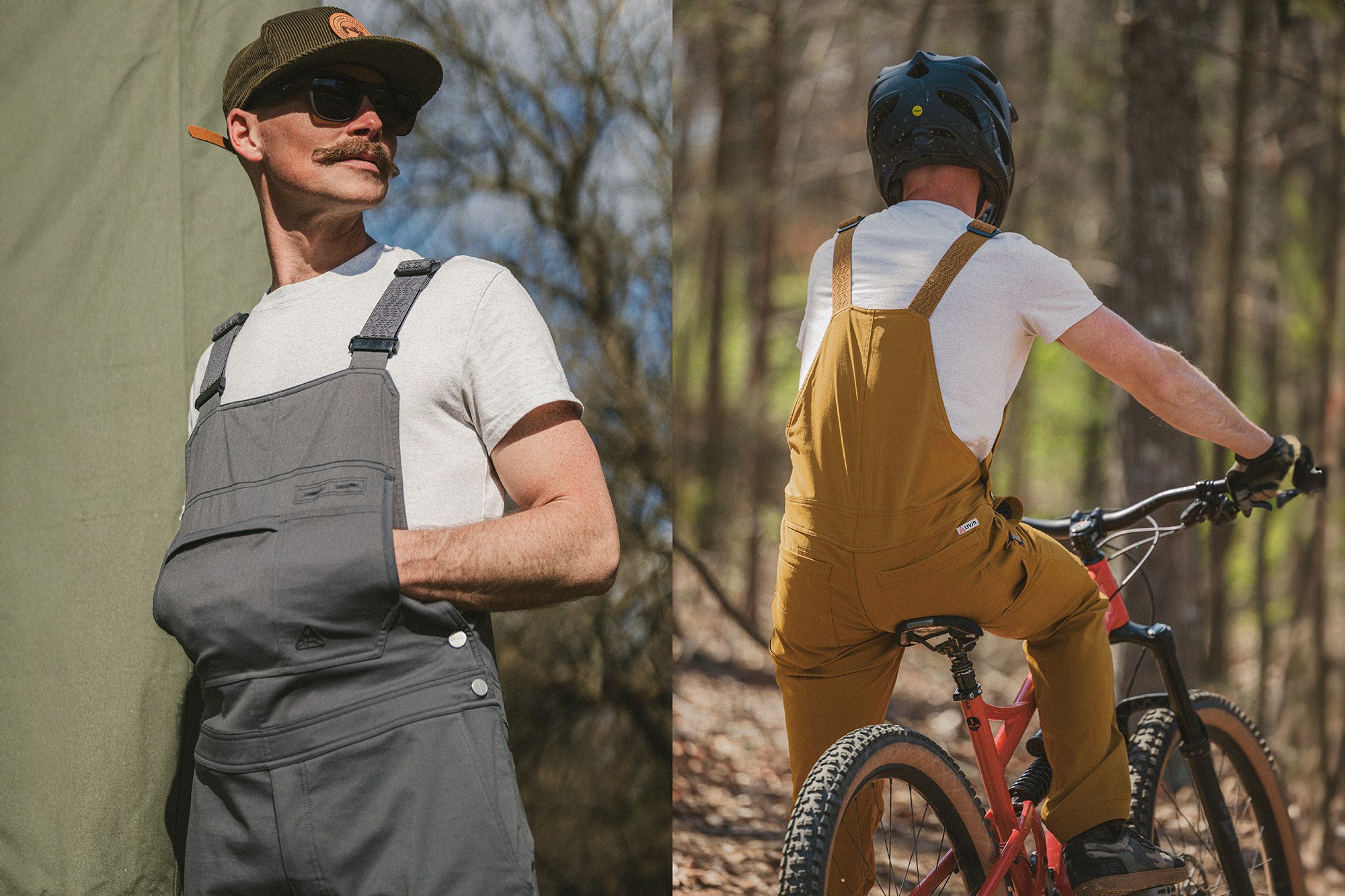 livsn ecotrek overalls outdoors