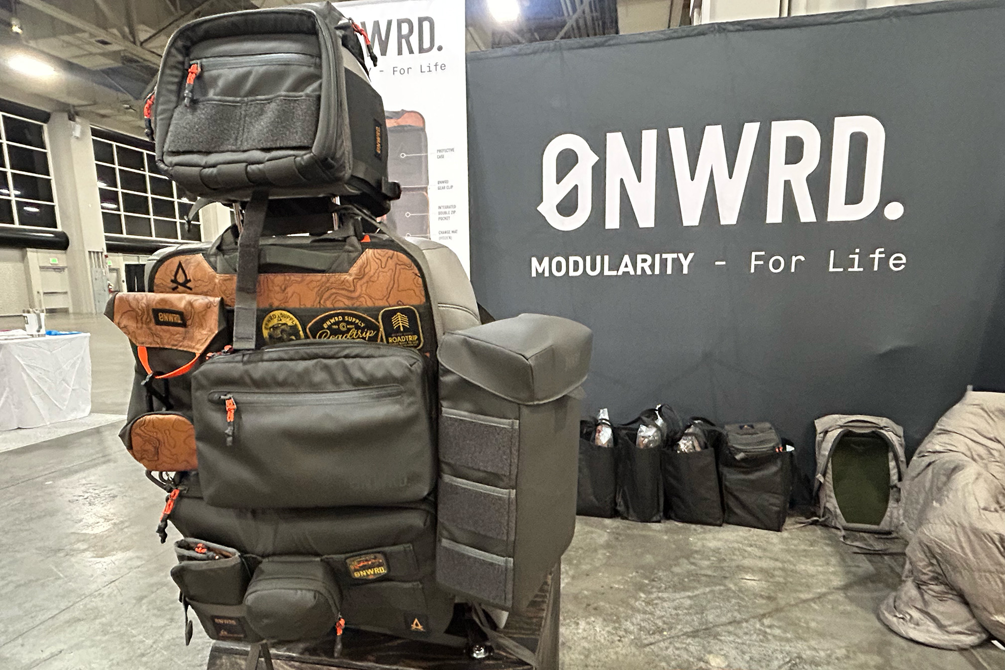 ONWRD seat back organizer at outdoor retailer