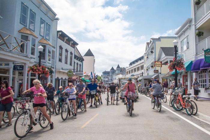 Mackinac Island Michigan bikes