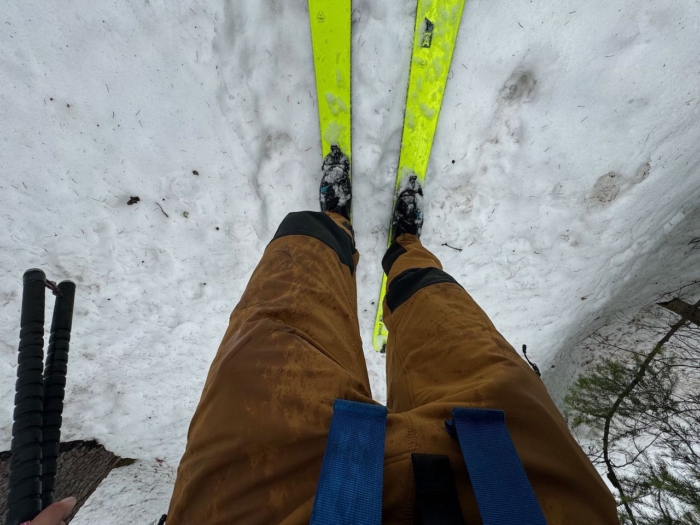 close up of outdoor research cirque III softshell pants