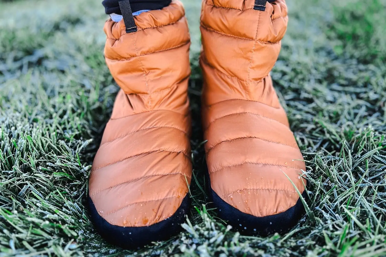 pair of dijon sierra designs down booties