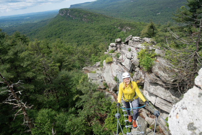 travel story on via ferrata in the gunks