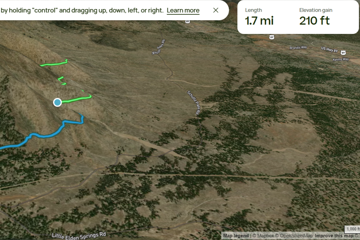 desktop screenshot of AllTrails app