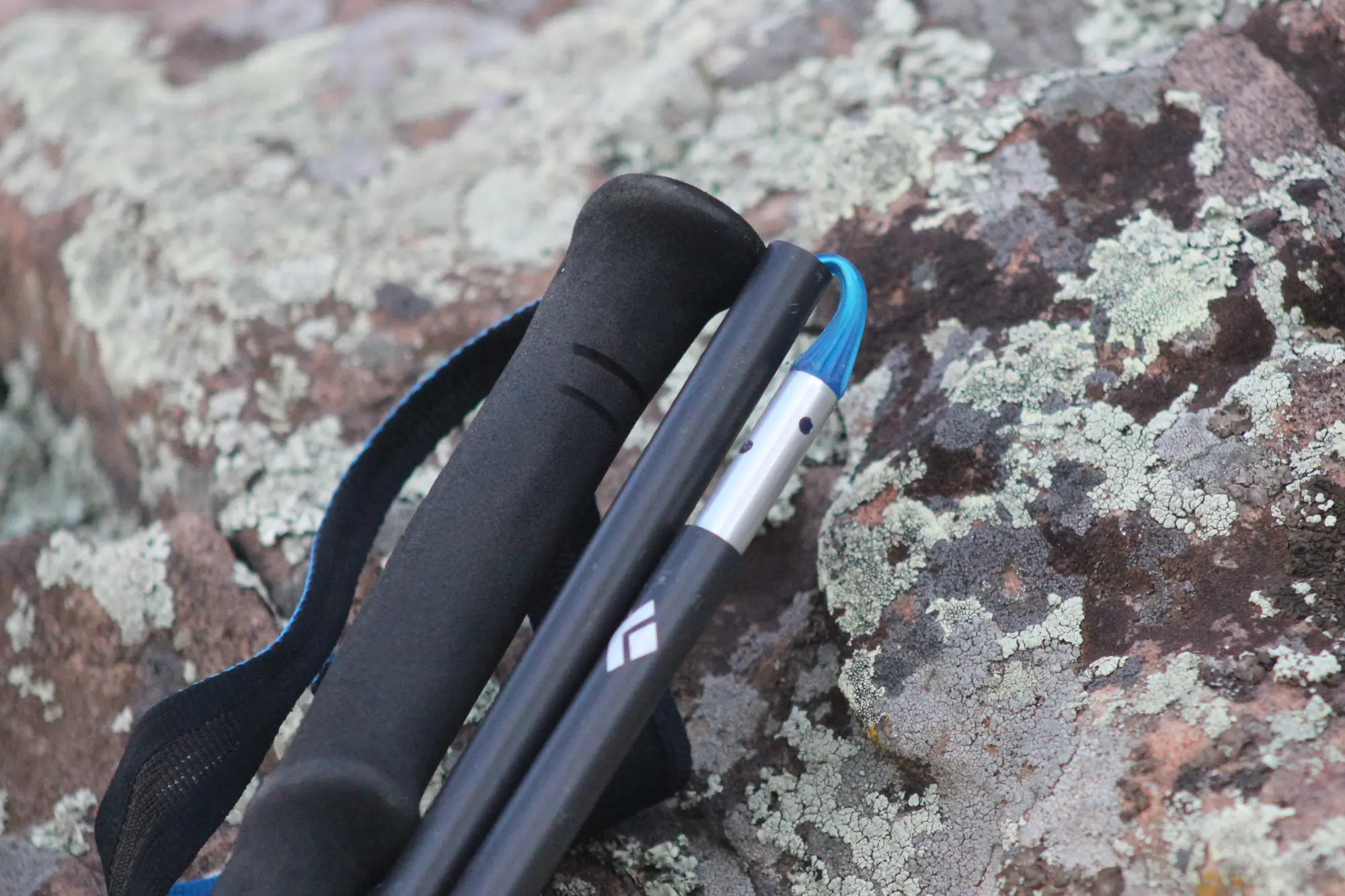 the distance poles collapsed into their shortest packed size