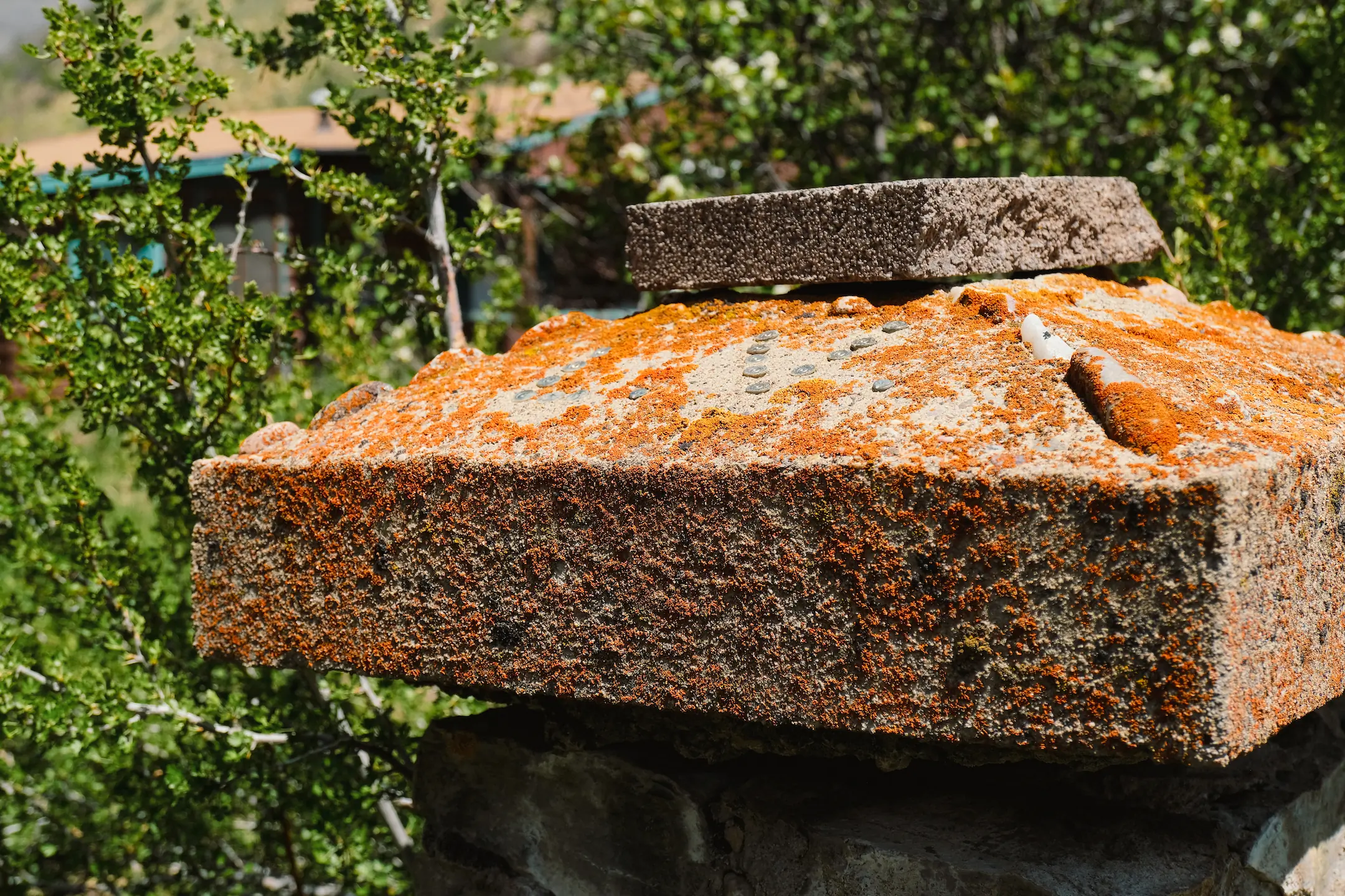 The initials of Diamond Jack at one of the historical cabins.