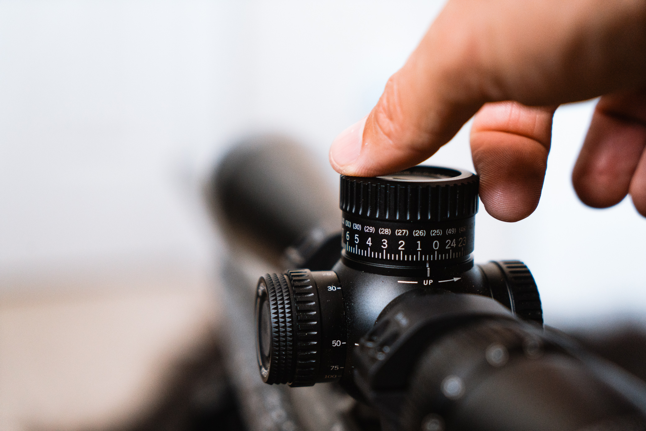 Exposed Locking Elevation Turret on vortex viper hd 5-25x50 ffp riflescope