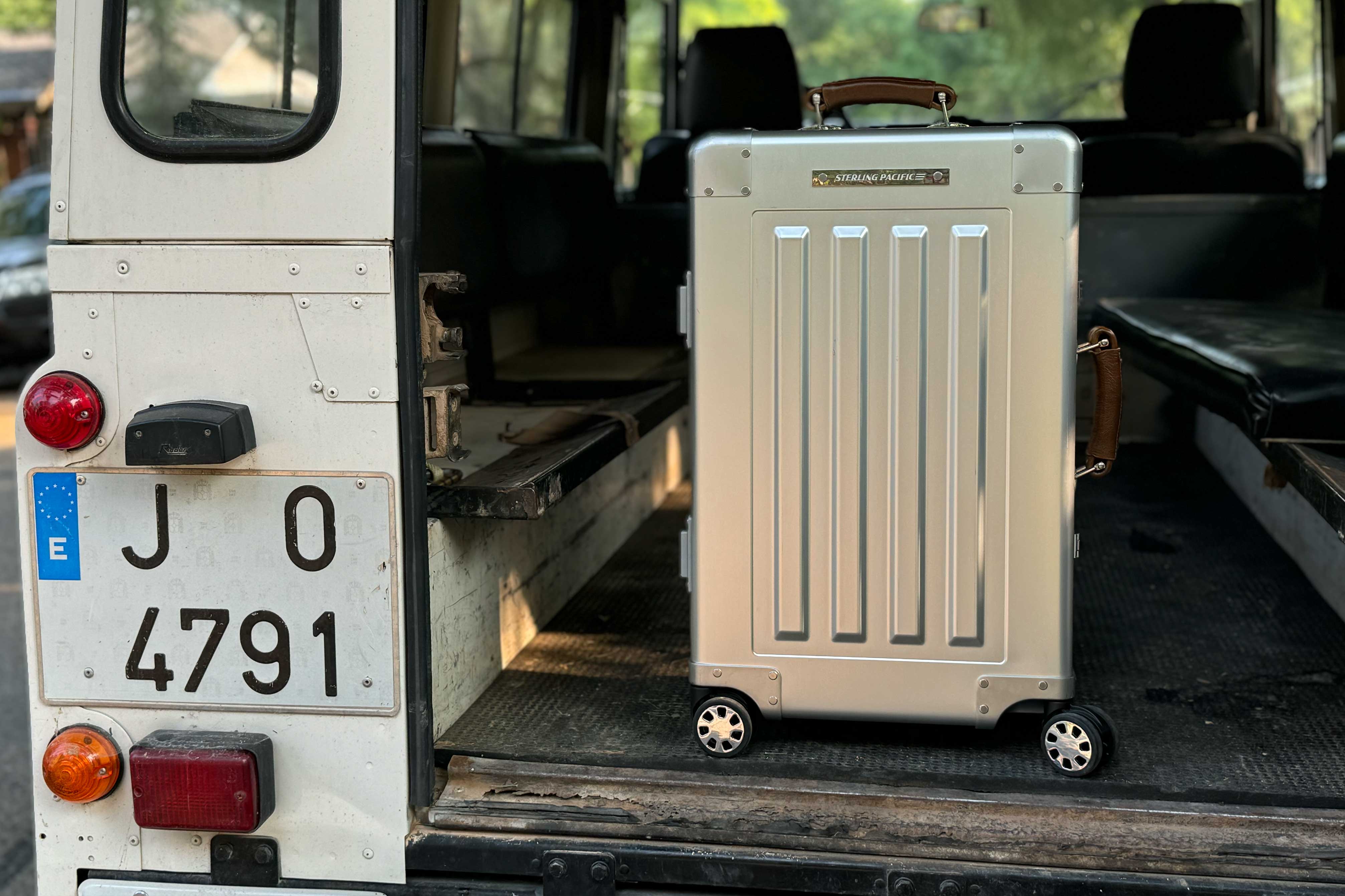 sterling pacific cabin travel case in a truck