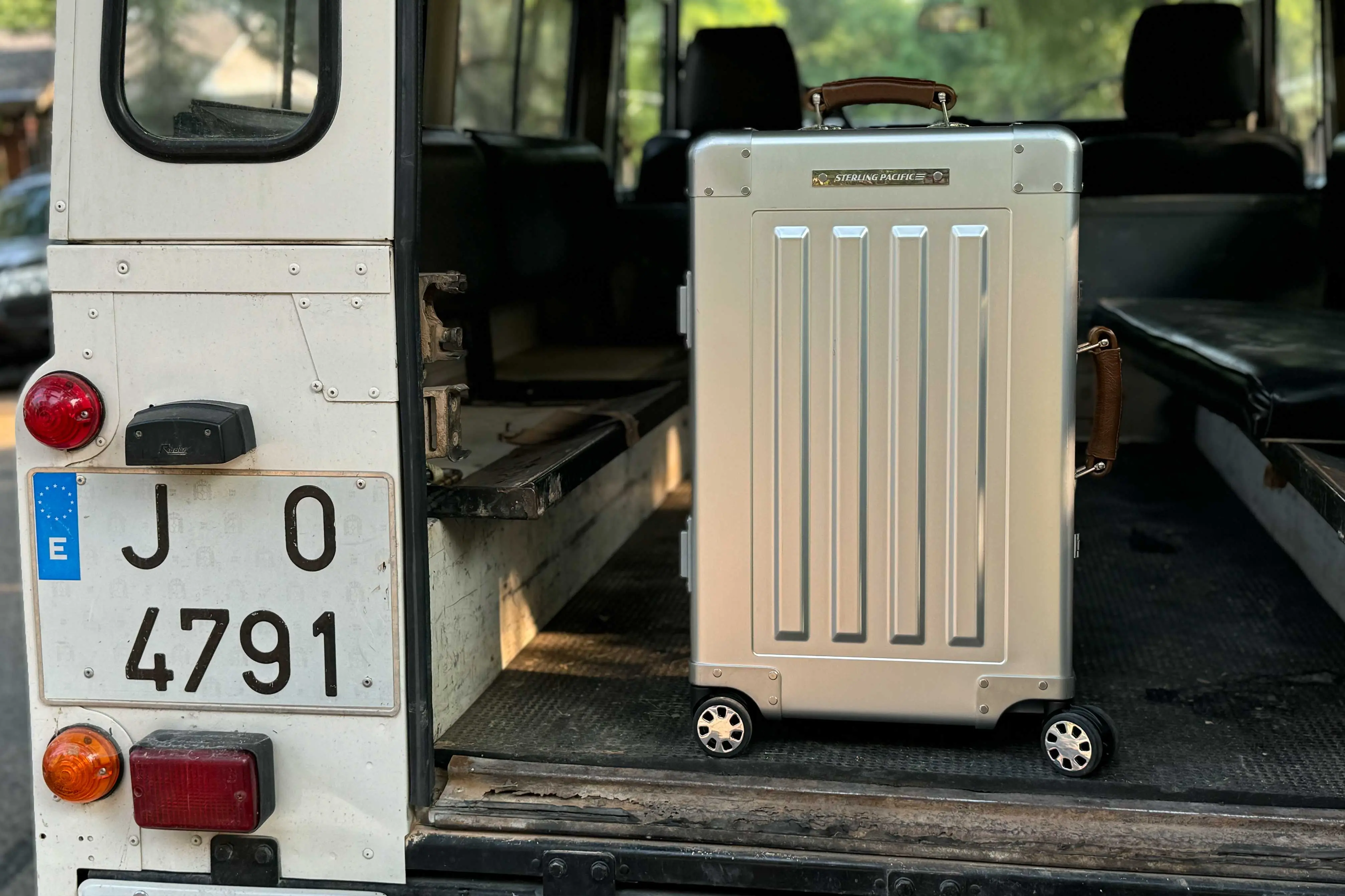 sterling pacific cabin travel case in a truck