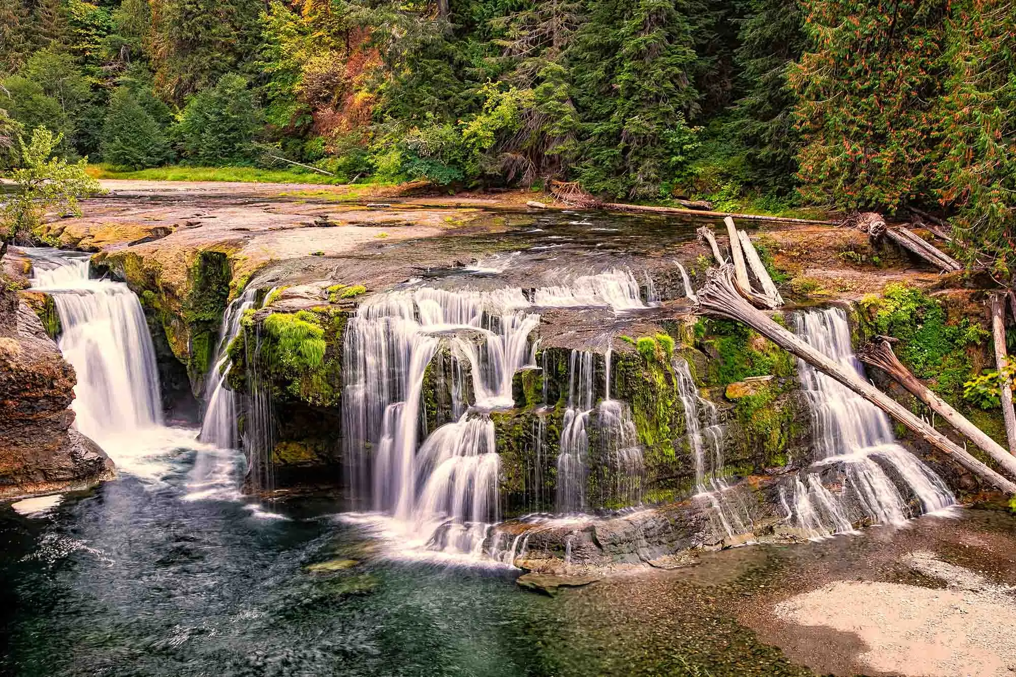 Lower,Lewis,River,Falls,In,Gifford,Pinchot,National,Forest, Washington,