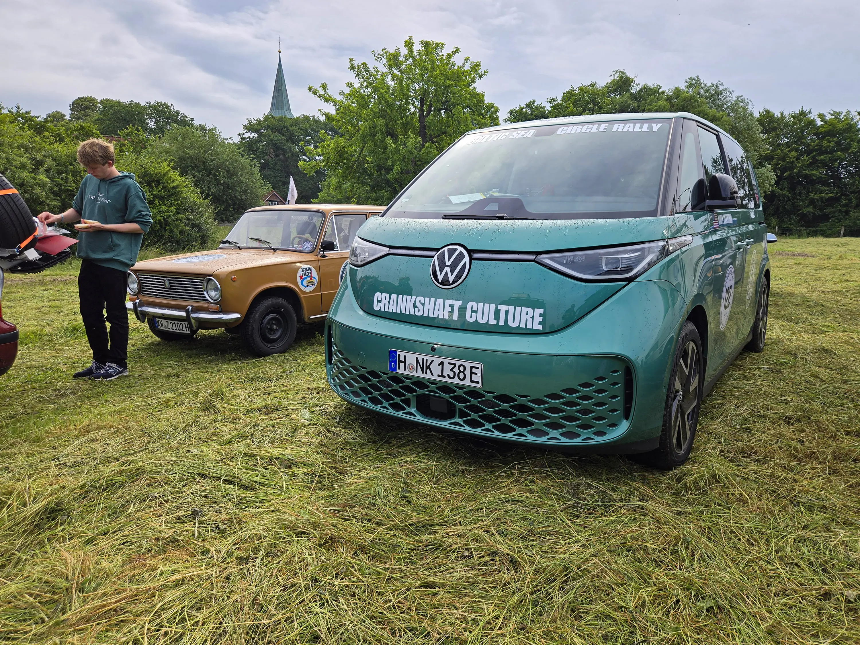 In a Field With a Lada