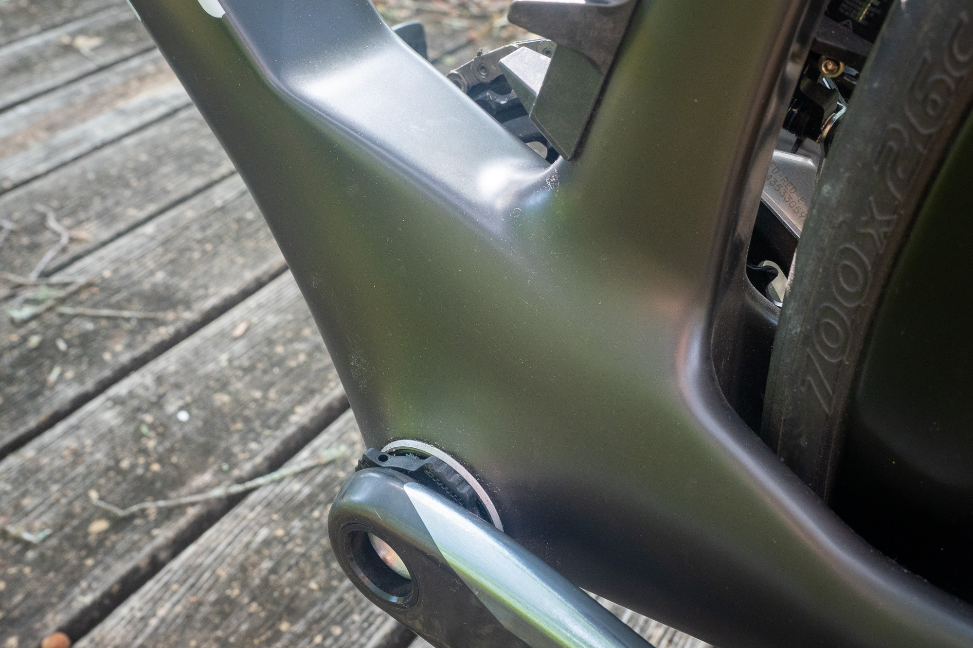 2024 BMC Teammachine R bottom bracket area