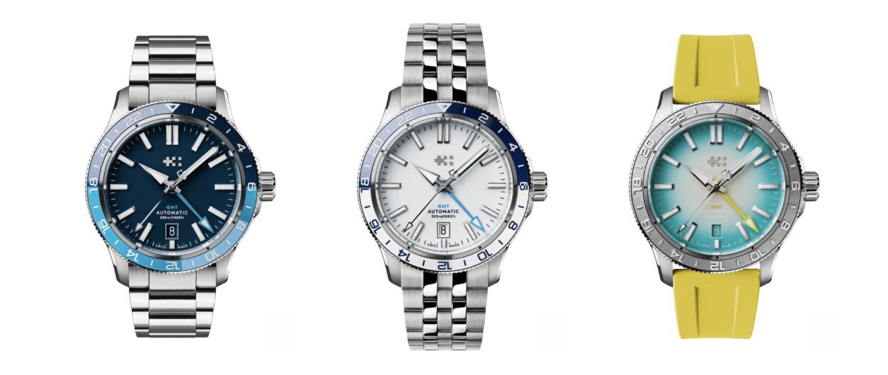 The C60 Trident Pro GMT comes in three colors and strap options