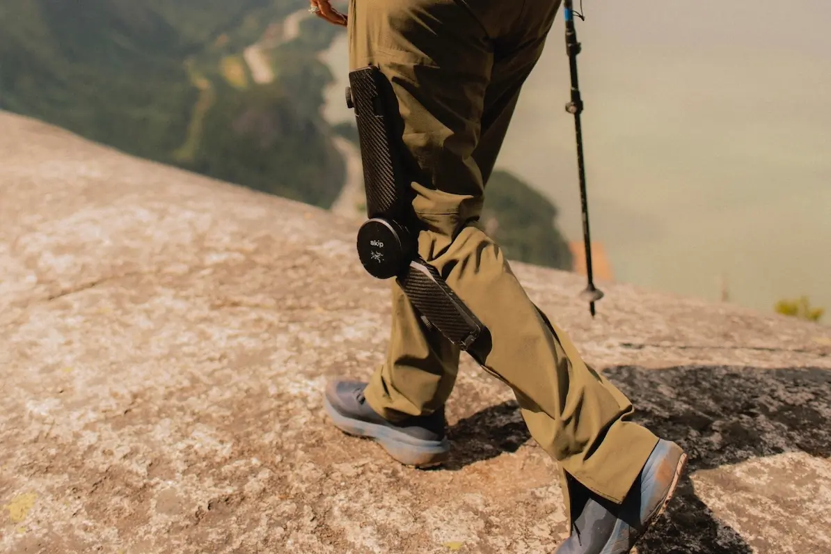 MO/GO Arc'Teryx Skip e-hike exoskeleton hiking pants