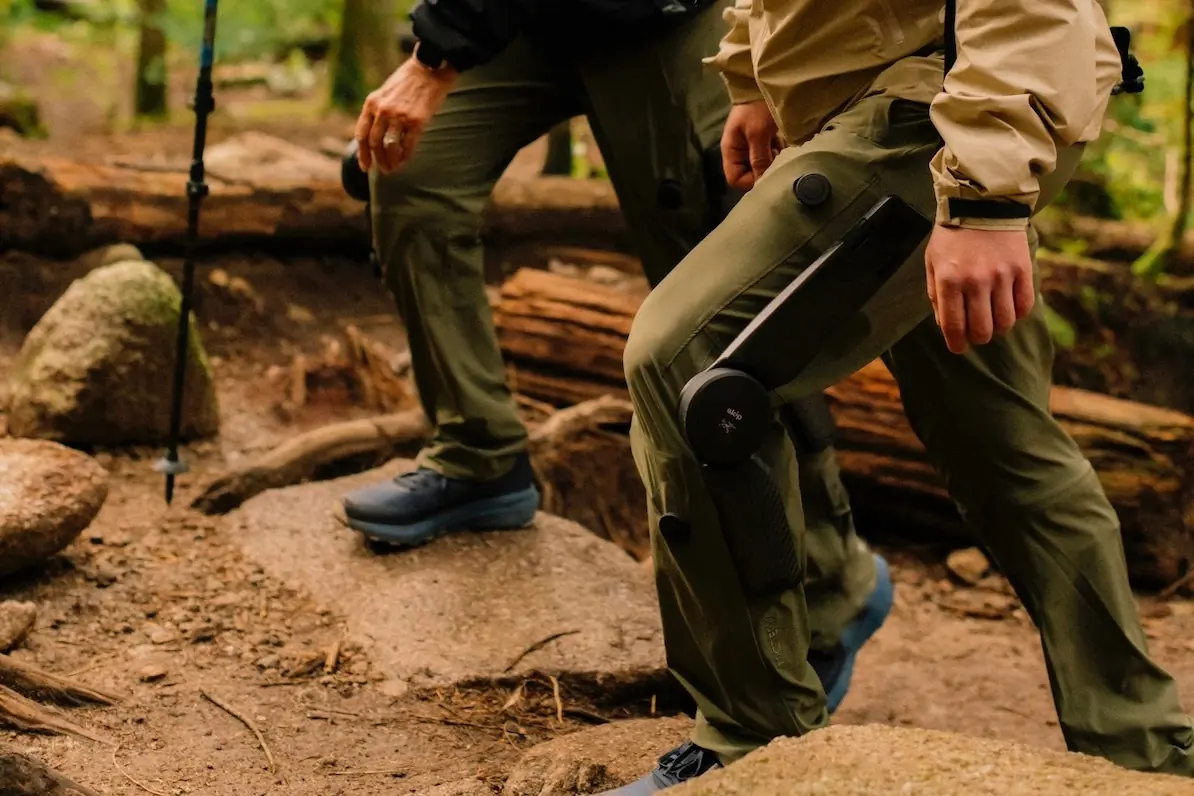 MO/GO Arc'Teryx Skip e-hike exoskeleton hiking pants