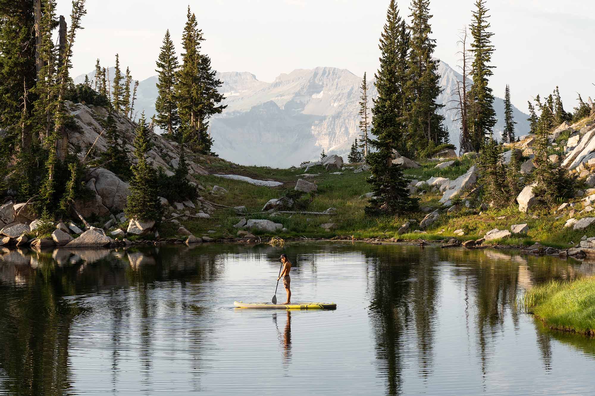 isle paddleboard mountains