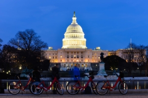 Washington DC - Capitol building at night