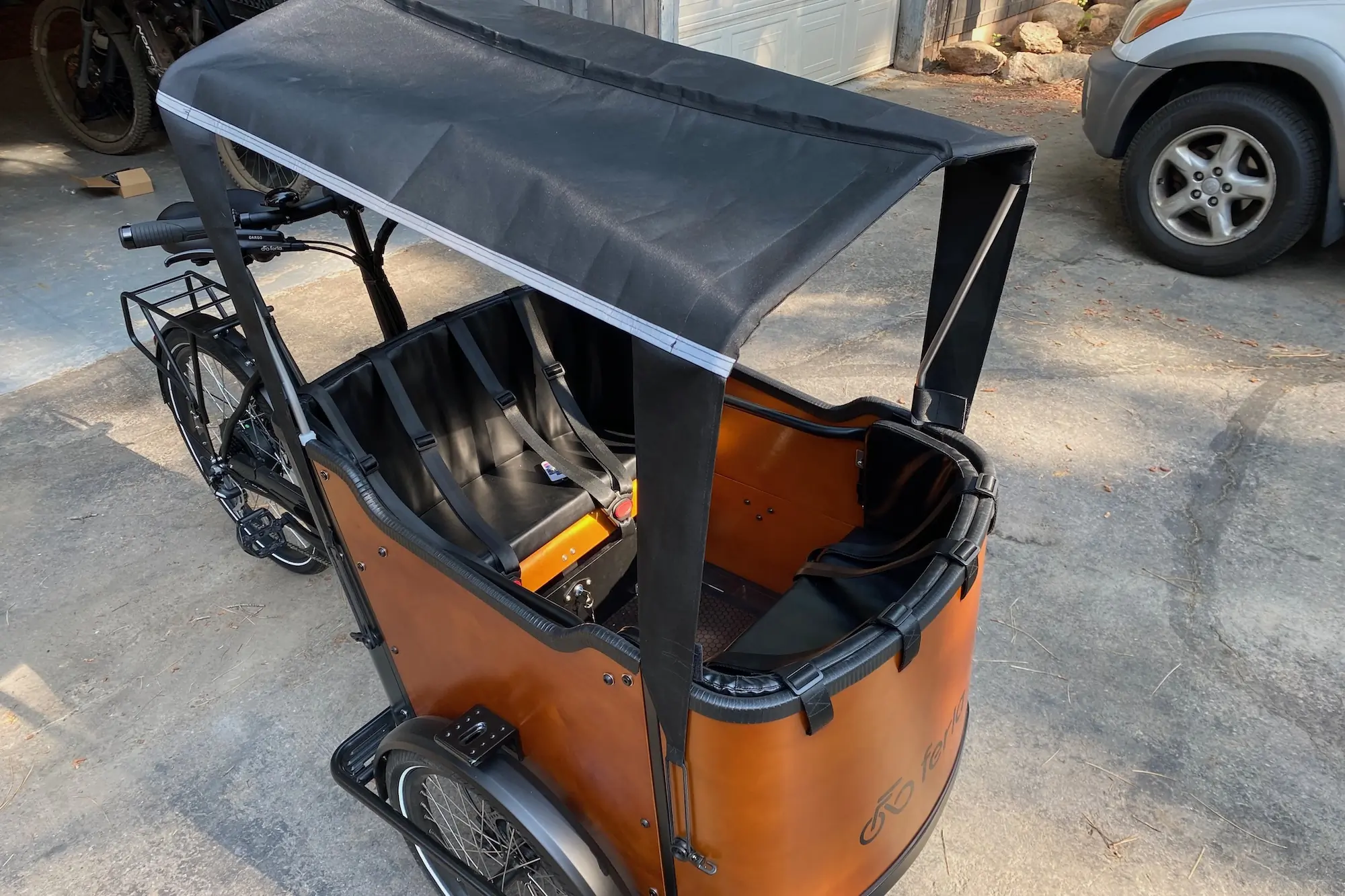 The Ferla Royce 2 with the Bimini top accessory installed