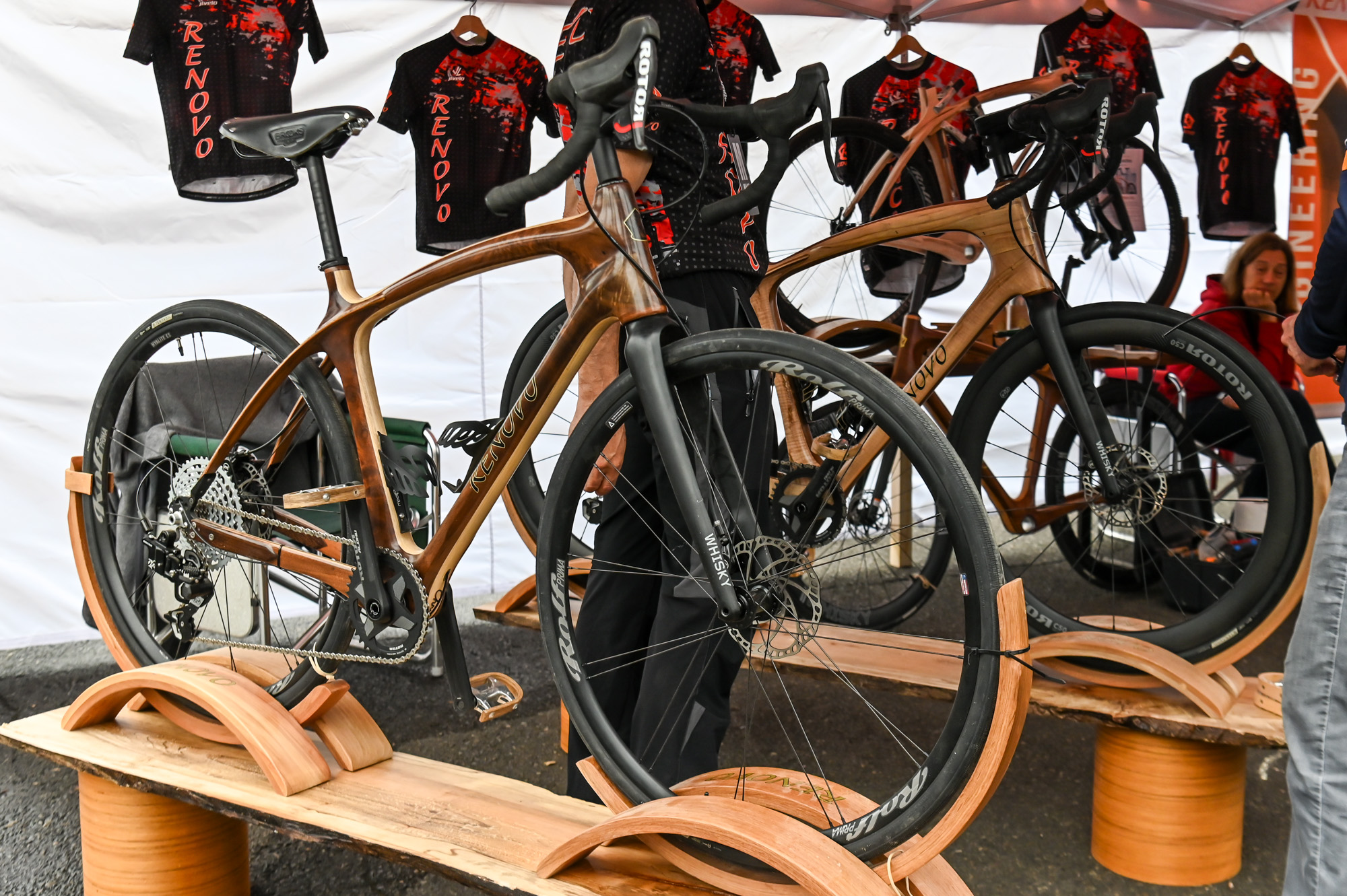 Renovo wood bikes at the 2024 MADE Bike Show