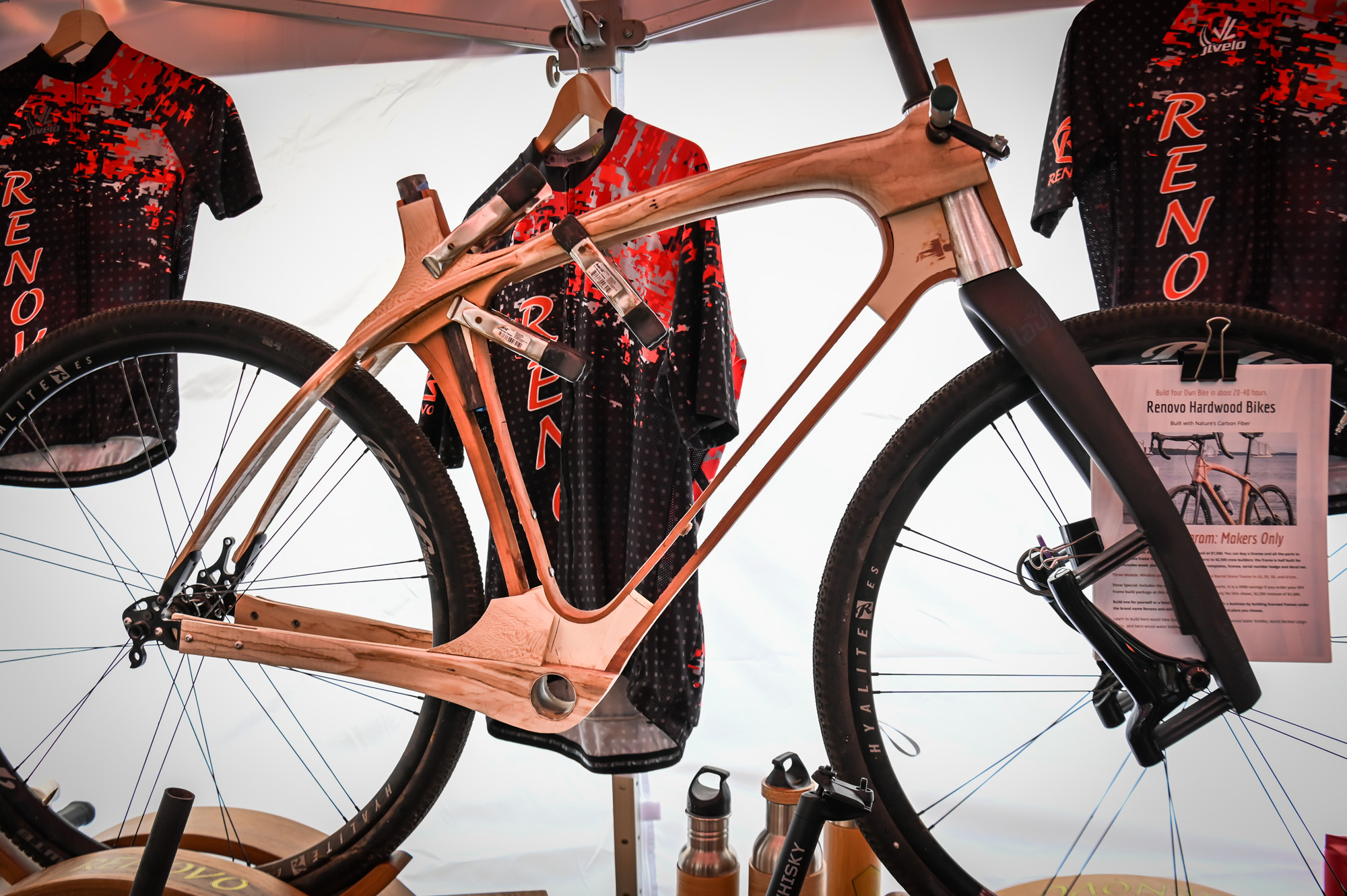 Cutaway view of a Renovo wood bike