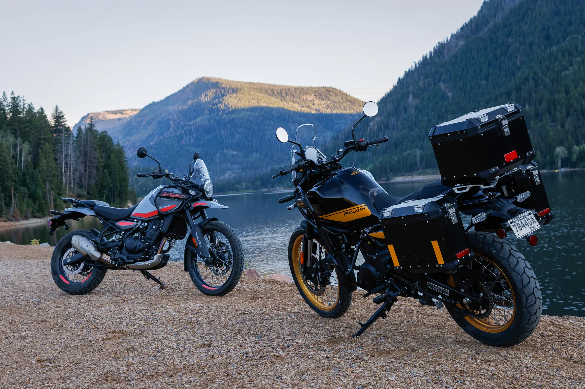 Royal Enfield Himalayan 450s with Rally and Adventure accessory kits