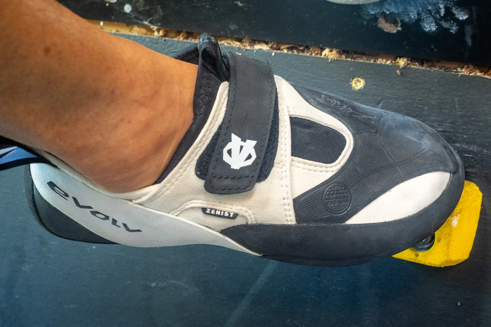 Evolv Zenist on Moonboard starter hold