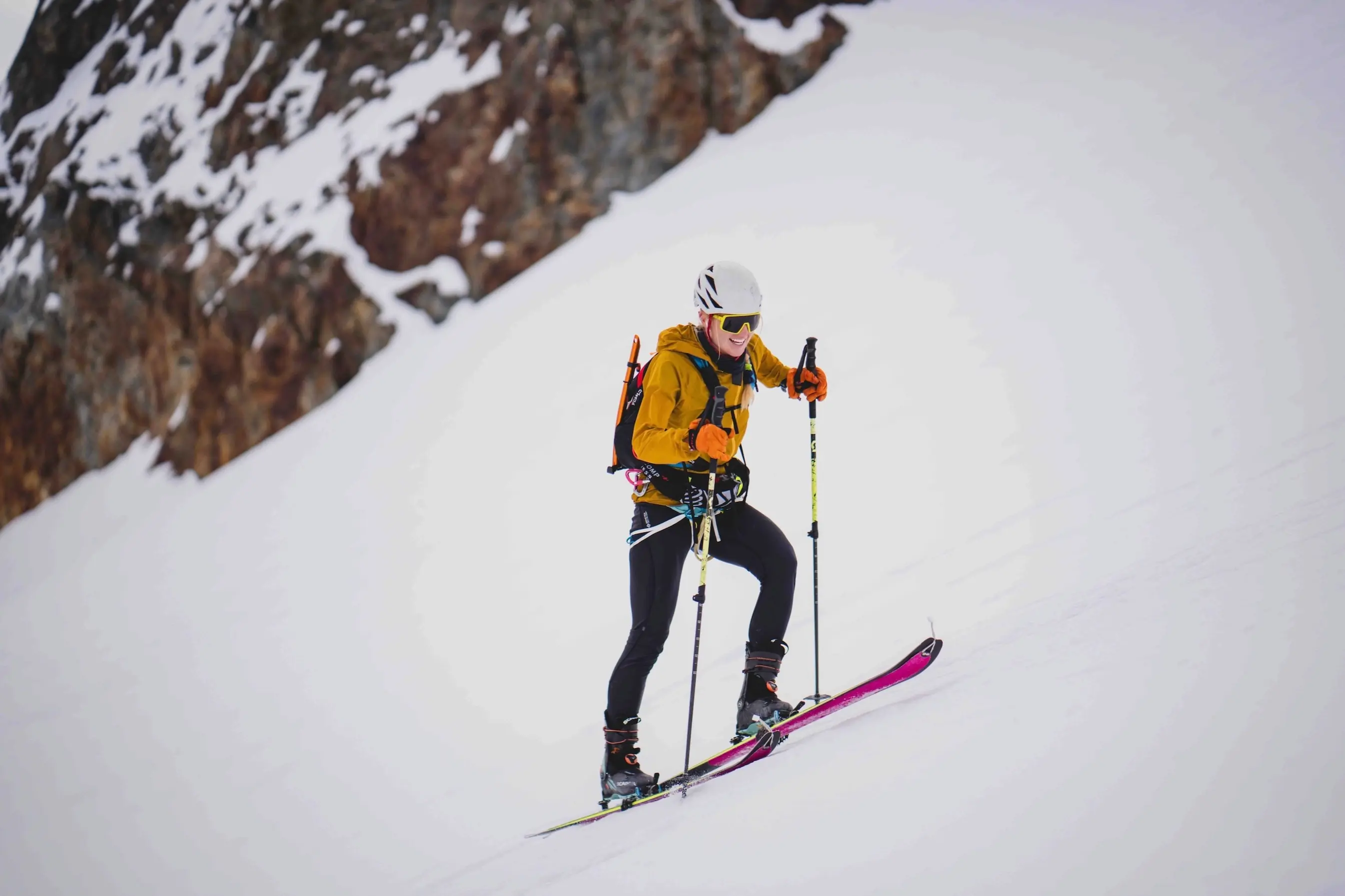 Anna DeMonte Women's Supported FKT Ski Mont Blanc