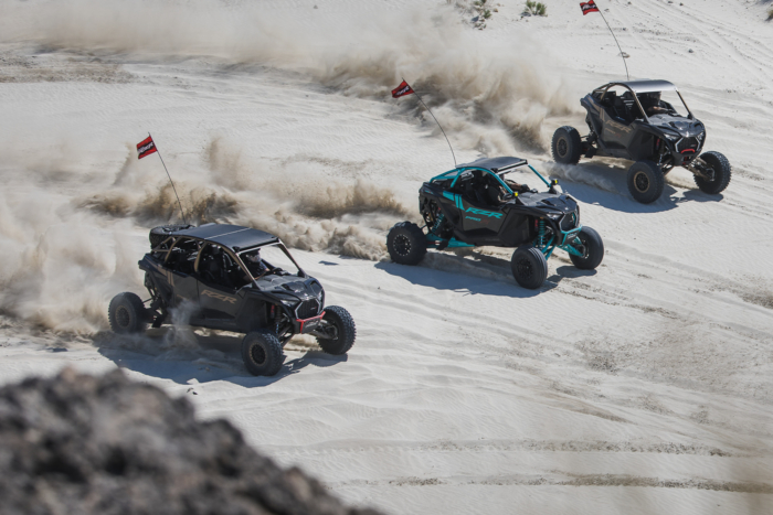2025 Polaris RZR Pro lineup in the desert